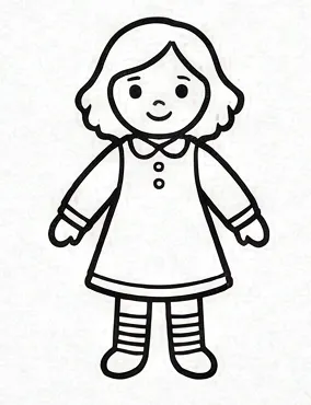 a drawing of a girl in a coat.webp